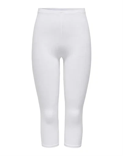 Only - Live Love 3/4 Leggings - White 